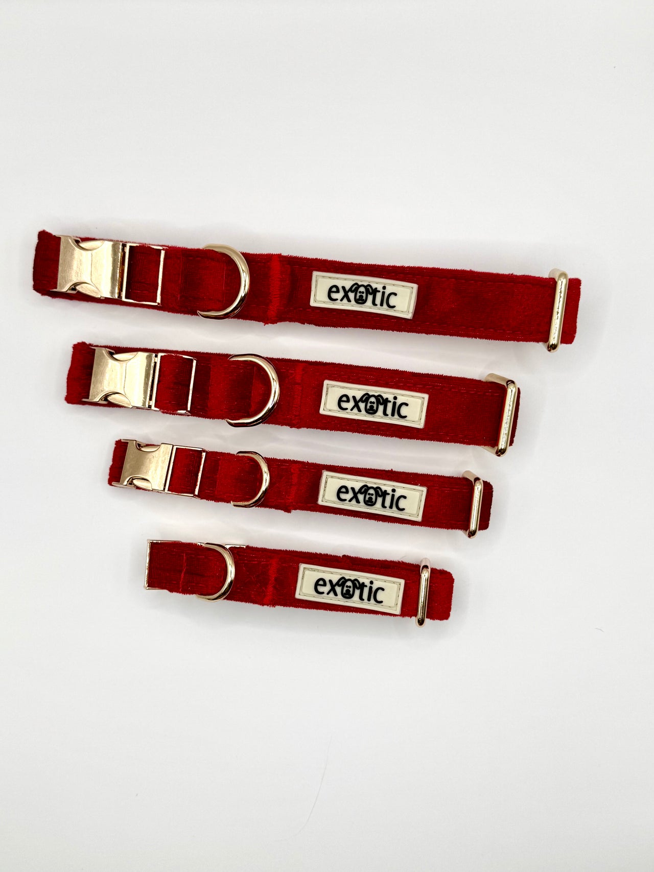Ruby Red Velvet - Dog Collar