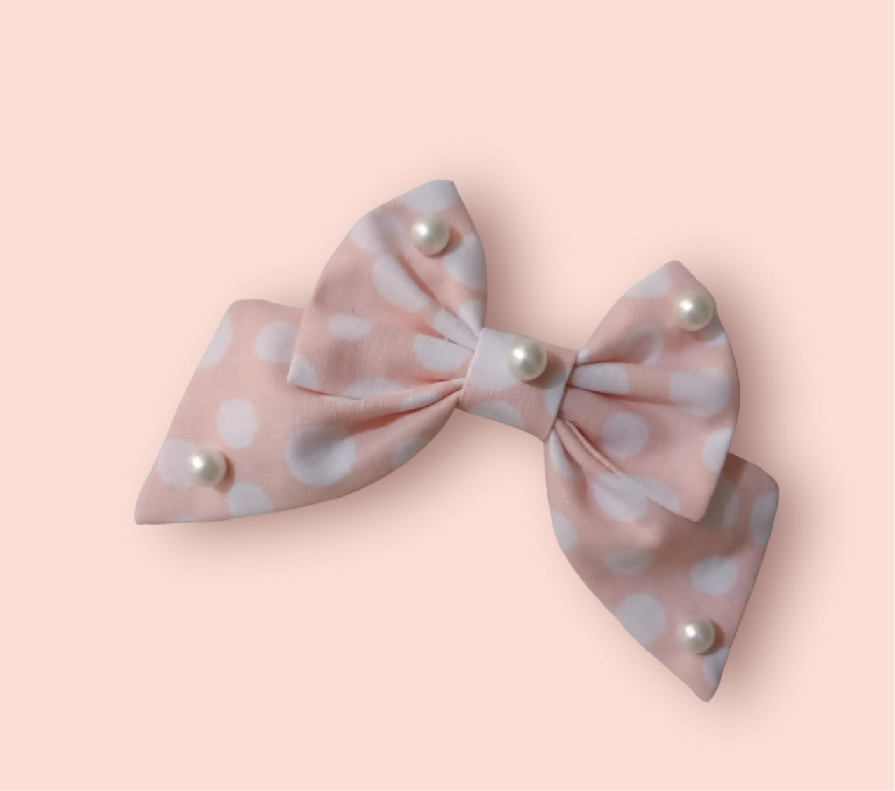 Pink Polkadot Bow
