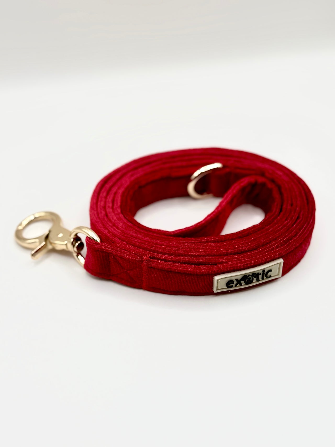 Ruby Red Velvet - Dog Leash