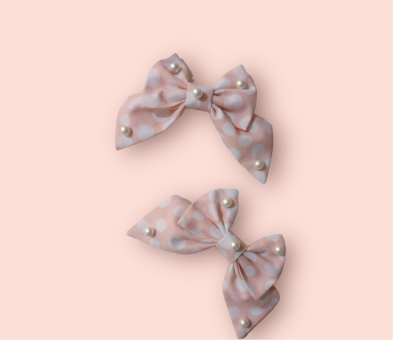 Pink Polkadot Bow