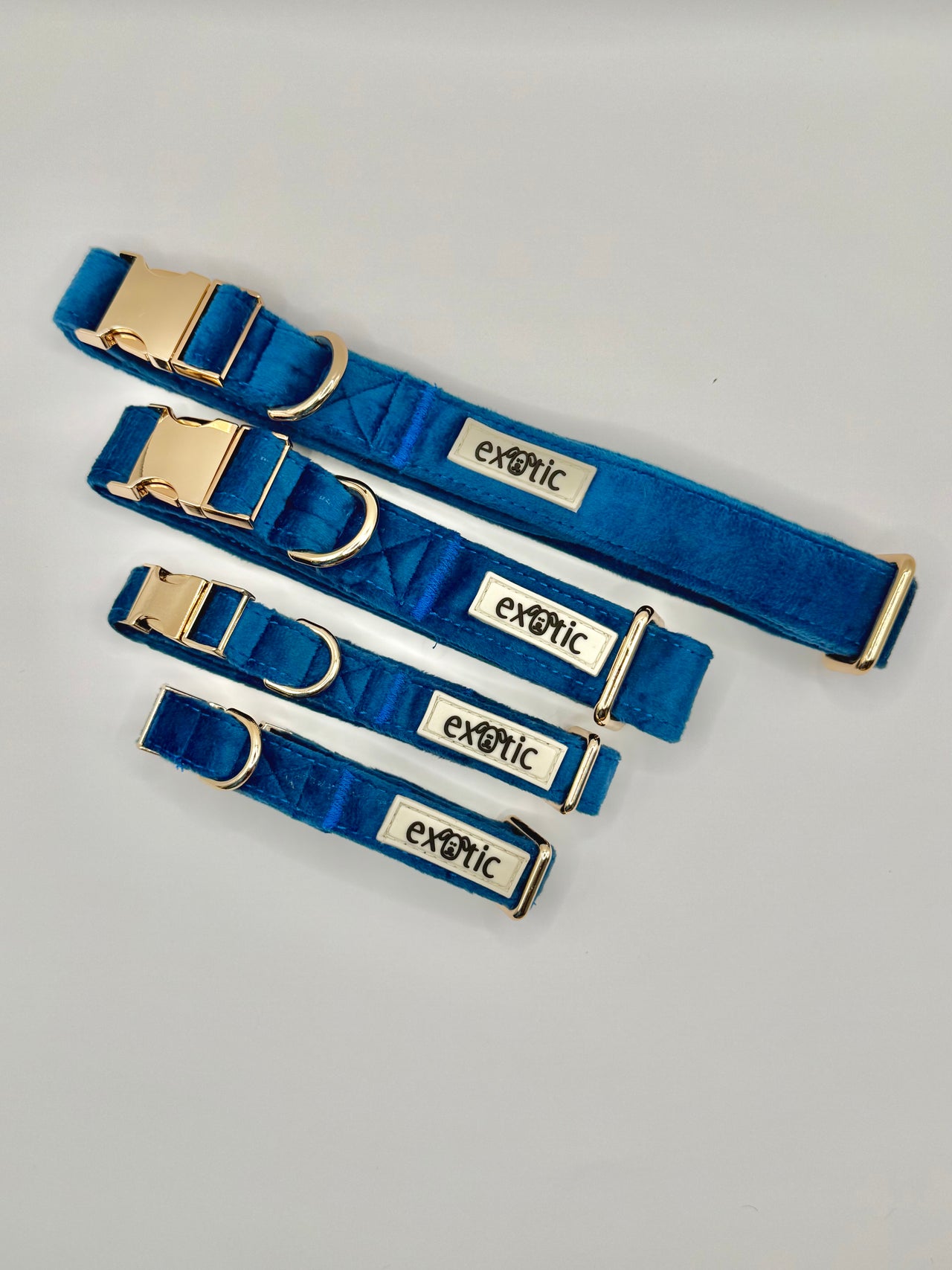 Blue velvet - Dog Collar