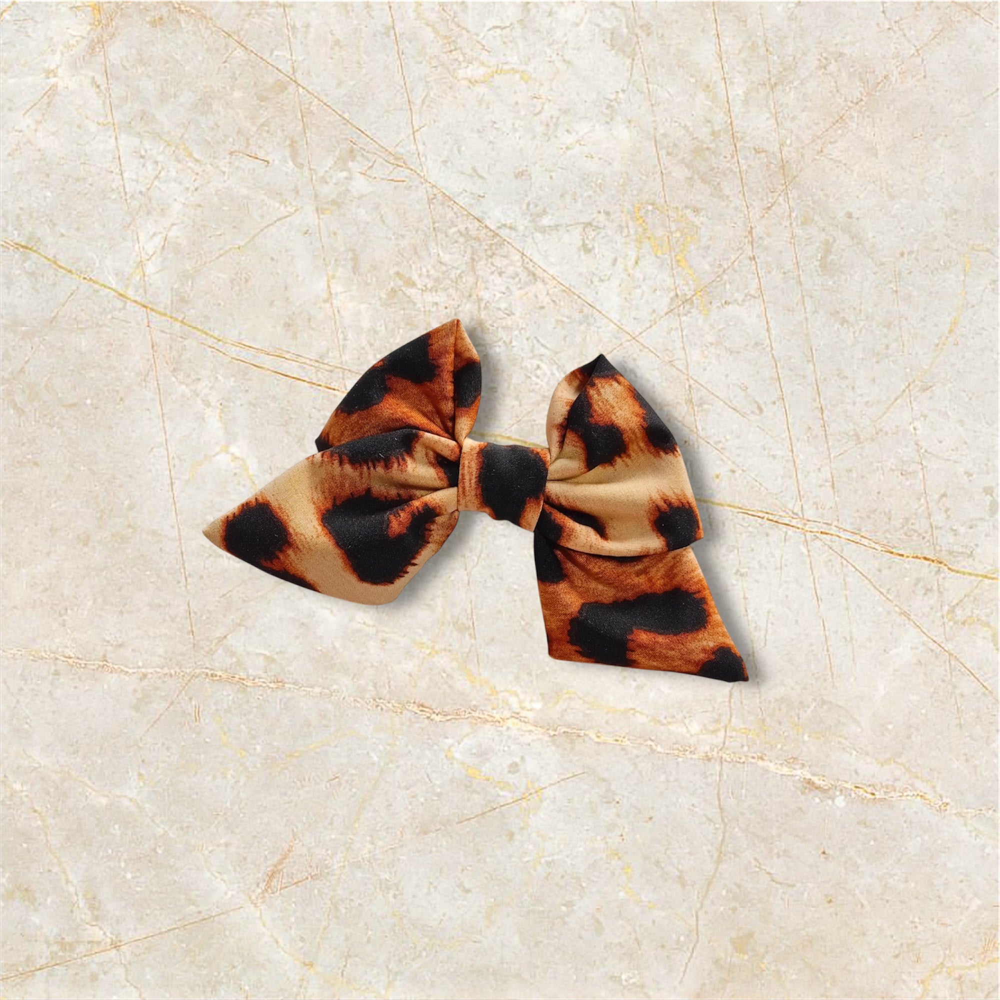 Animal Print Hair Bow