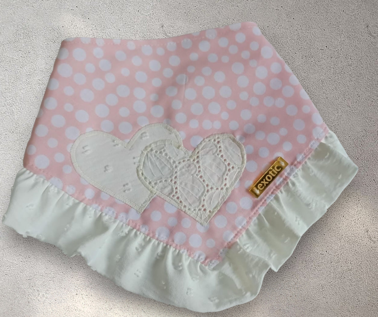 Pink Polkadot Bandana