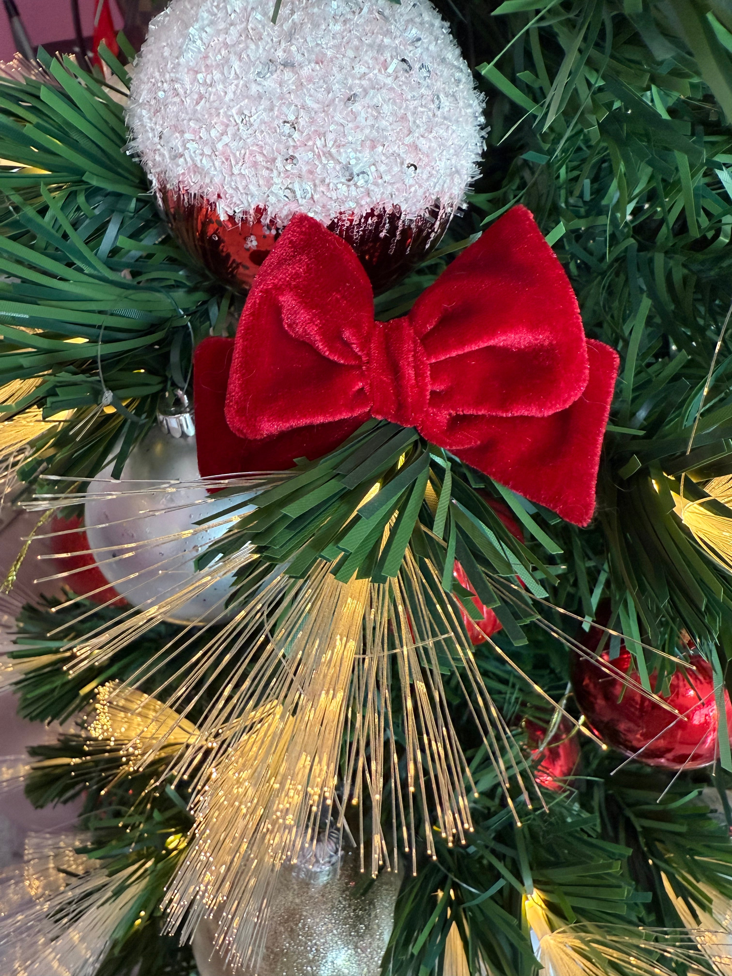 Red Velvet Hair Bow