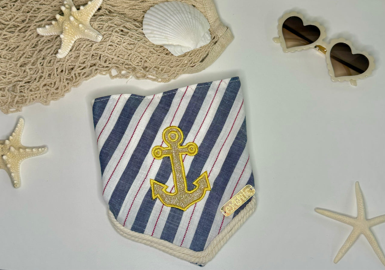 Golden Anchor Bandana